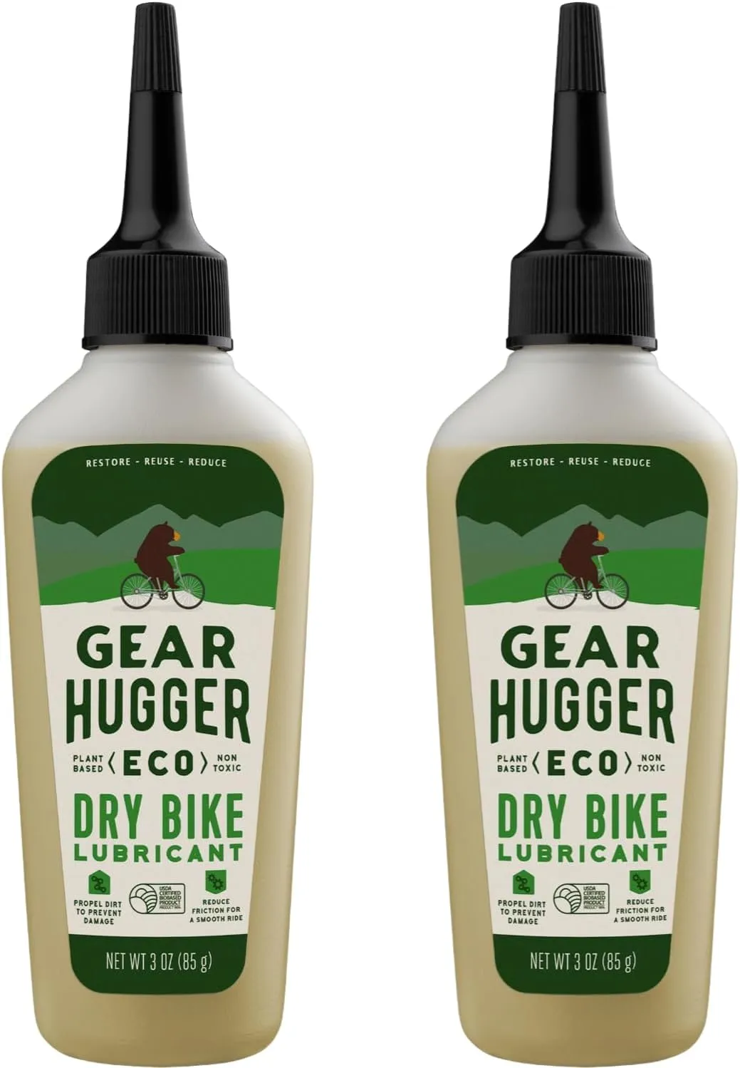 Dry Lube and Degreaser - Eco-Friendly & Long-Lasting Bike Chain Cleaner – Plant-Based Bike Lubricant, No Petroleum, No PTFE