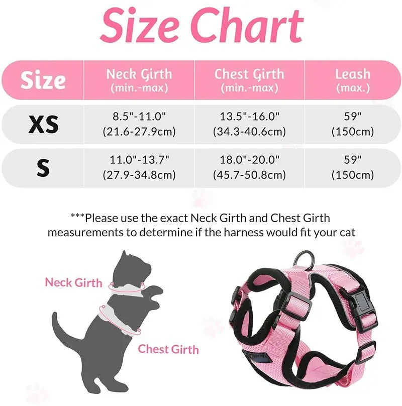 Easy Control Soft Mesh Cat Harness
