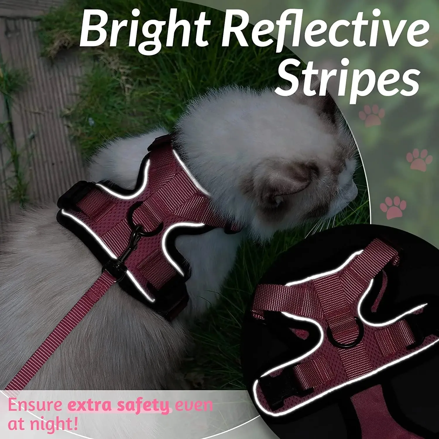 Easy Control Soft Mesh Cat Harness