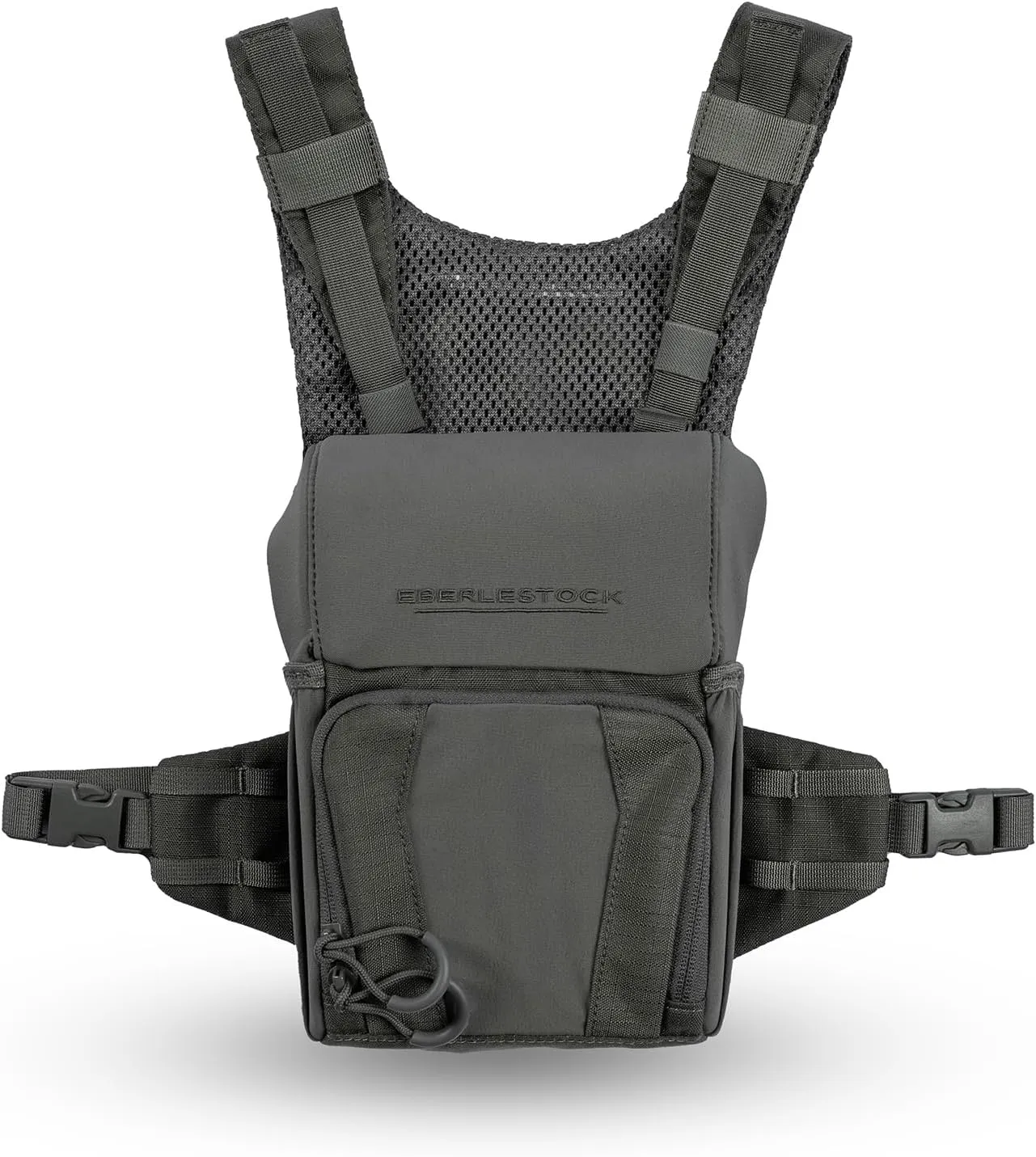 Eberlestock Recon Modular Bino Pack - Advanced Binocular Harness System with Customizable Attachments - Gray - Large