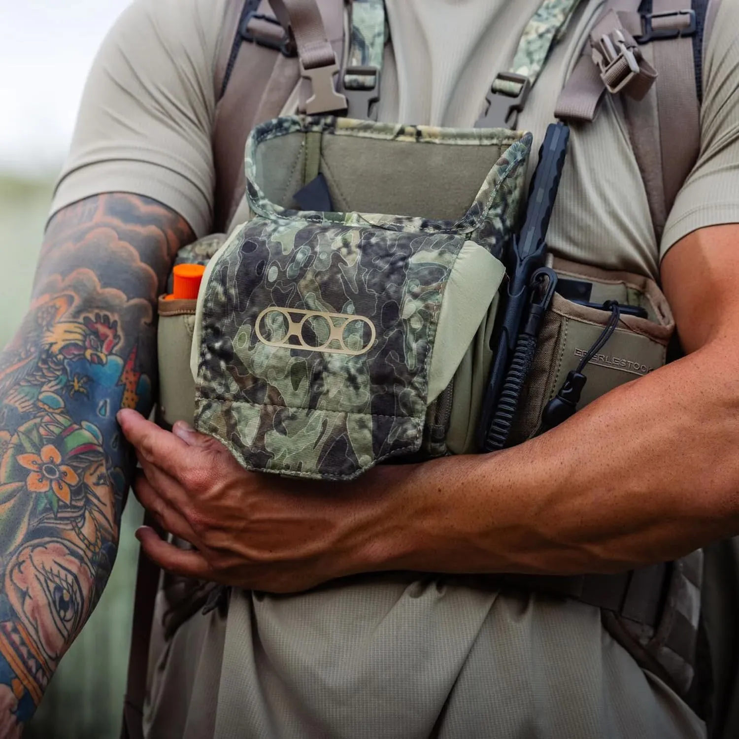 Eberlestock Recon Modular Bino Pack - Advanced Binocular Harness System with Customizable Attachments - Mountain - Large