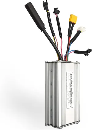 Ebike 36V/48V 500W Controller KUNTENG(KT) 22A Brushless Motor Controller for Electric Bike Kit Compatible with KT LCD3 LCD4 LCD5 LCD7 Display (22A XT60 Motor Waterproof Plug)