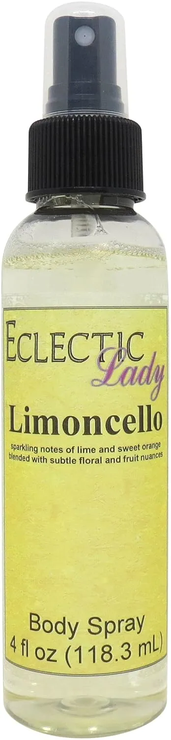 Eclectic Lady Limoncello Body Spray, 8 ounces, Body Mist for Women with Clean, Light & Gentle Fragrance, Cologne with Soft, Subtle Aroma For Daily Use