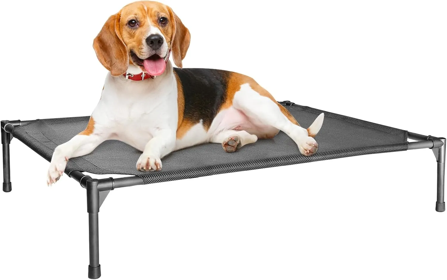 Elevated Dog Bed,Portable Raised Dog Cots Bed for Medium Dogs, Cooling Camping Medium Elevated Pet Bed with Breathable/Washable Mesh,Indoor&Outdoor Dog Bed to Keep Dogs Cool(M:32 * 25 * 7 in)