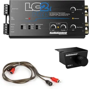Elite Audio AccuBASS 2-Ch Line Out Converter Kit - LC2iPro Processor and 17ft Oxygen Free RCA Cable