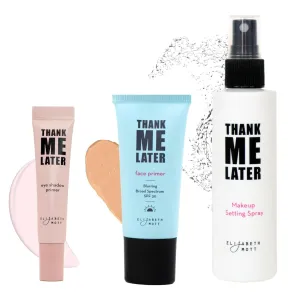 Elizabeth Mott Thank Me Later Eye Primer (10g) & Elizabeth Mott Thank Me Later Blurring Face Primer (30g) & Elizabeth Mott Thank Me Later 3-in-1 Dewy Setting Spray Setting Spray (95ml)