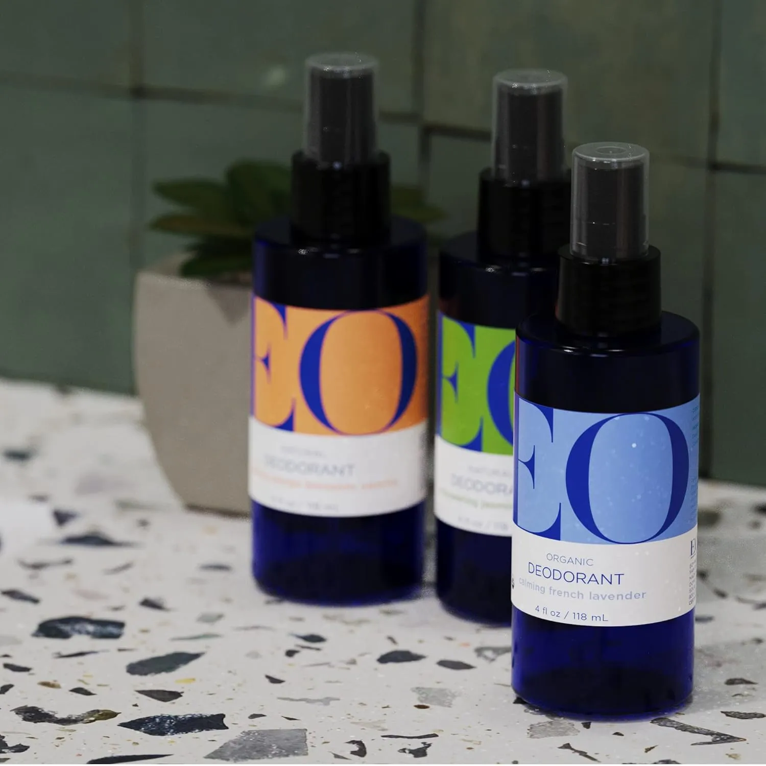 EO Organic Deodorant Spray, 4 Ounce (Pack of 3), French Lavender, Organic Plant-Based, Botanical Extracts