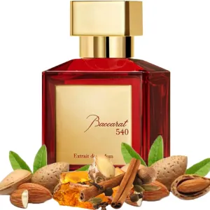 Equivalence Of Baccarat 540 Extrait de Parfum Inspiration Dupe Bottle 30ml.- Long Lasting Daily 12-14 Hours 50% OF FRAGRANCE Concentrated Spray,99% Same Fragrance (30ml EXTRAIT)