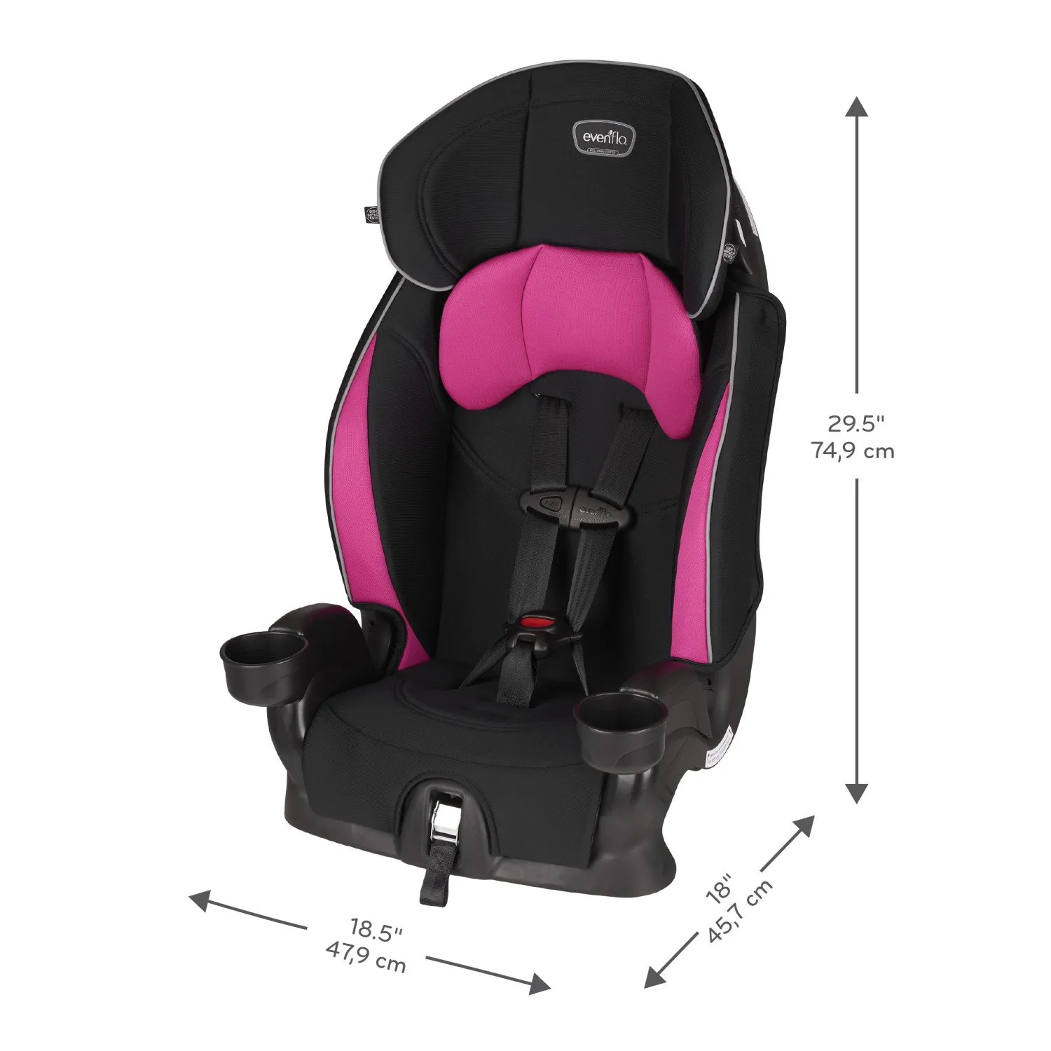 Evenflo Chase Sport Harnessed Booster Car Seat, Jayden 18x18.5x29.5 Inch (Pack of 1)