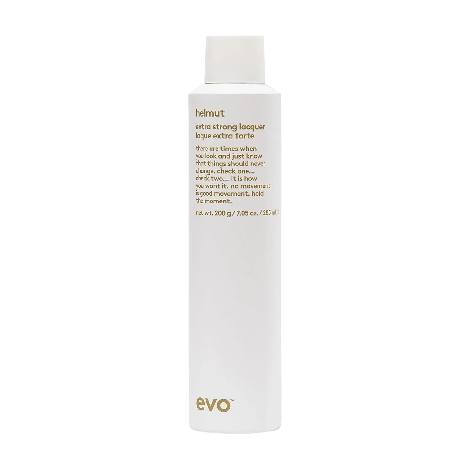 EVO Helmut Extra Strong Lacquer - Strong Hold Hair Spray - For Long-Lasting Shine & Styling