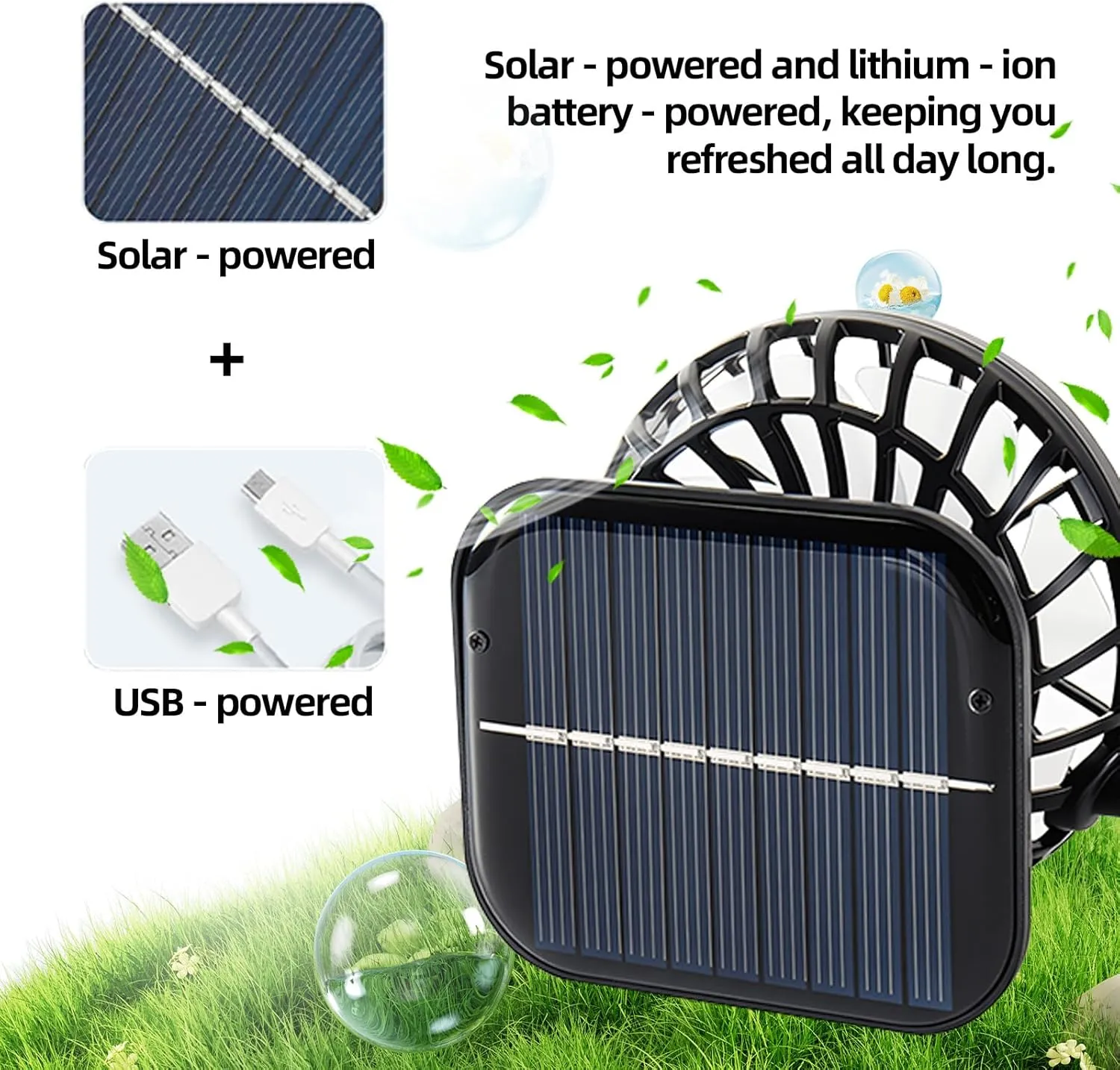 Extra Large Solar Powered Fishing Hat – Dual Fans for Maximum Cooling, Adjustable for Big Heads, for Fishing, Hiking