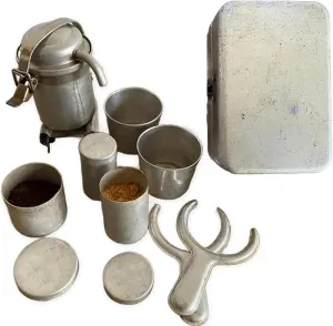 Extra Rare Collectors Camping Coffee Kit, 2025 New Vintage Nostalgia Espresso & Pour Over Set, Portable Travel Outdoor Coffees Serving Sets, for Travel, Camping and Outdoor Adventures (1pc)