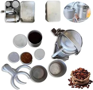 Extra Rare Vintage Camping Coffee Kit, Vintage Nostalgia Espresso & Pour Over Set, Portable Travel Outdoor Coffees Serving Sets, for Travel/Camping/Outdoor Adventures