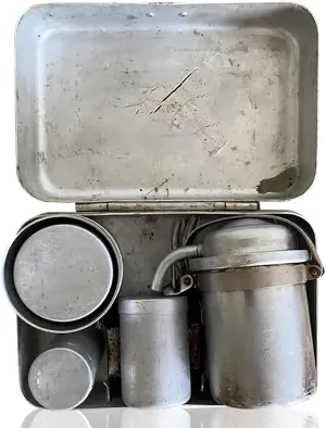 Extra Rare Vintage Collectors Camping Coffee Kit,Portable Travel Outdoor Espresso Mini Maker for Camping,Hiking & Outdoor Adventures (1 Set)