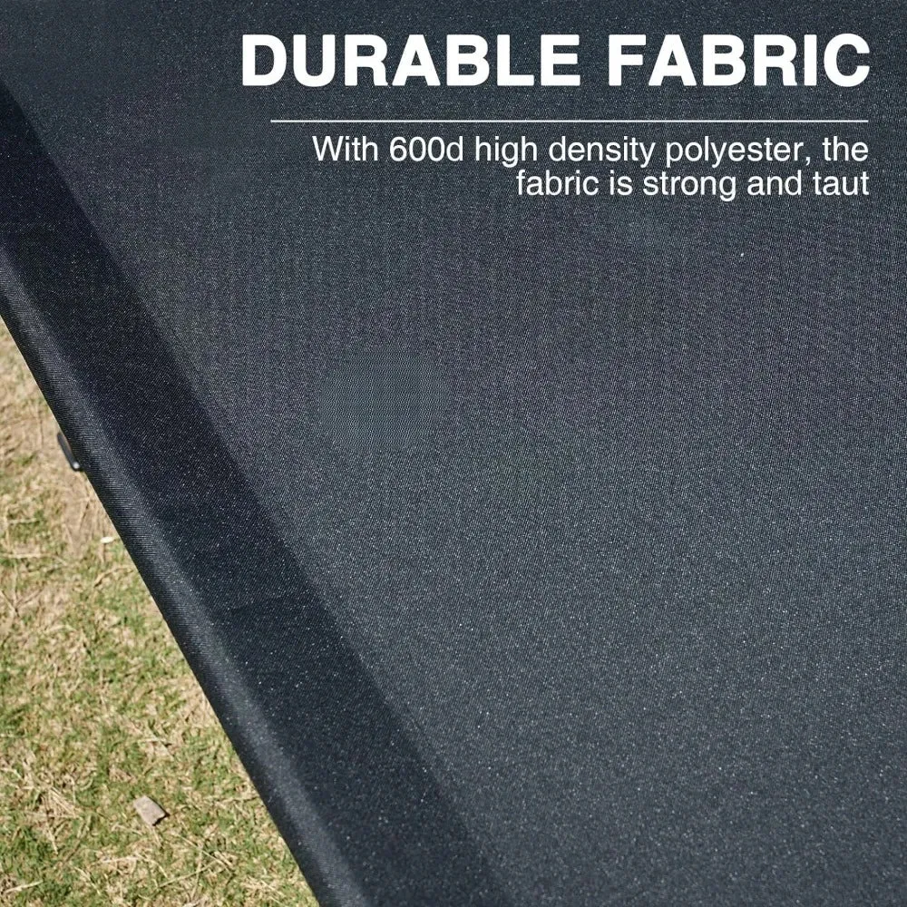 Extra Wide Camping Cot for Adults – Heavy Duty Folding Bed with Carry Bag, 84.3" L x 41.9" W, Supports Up to 550 lbs