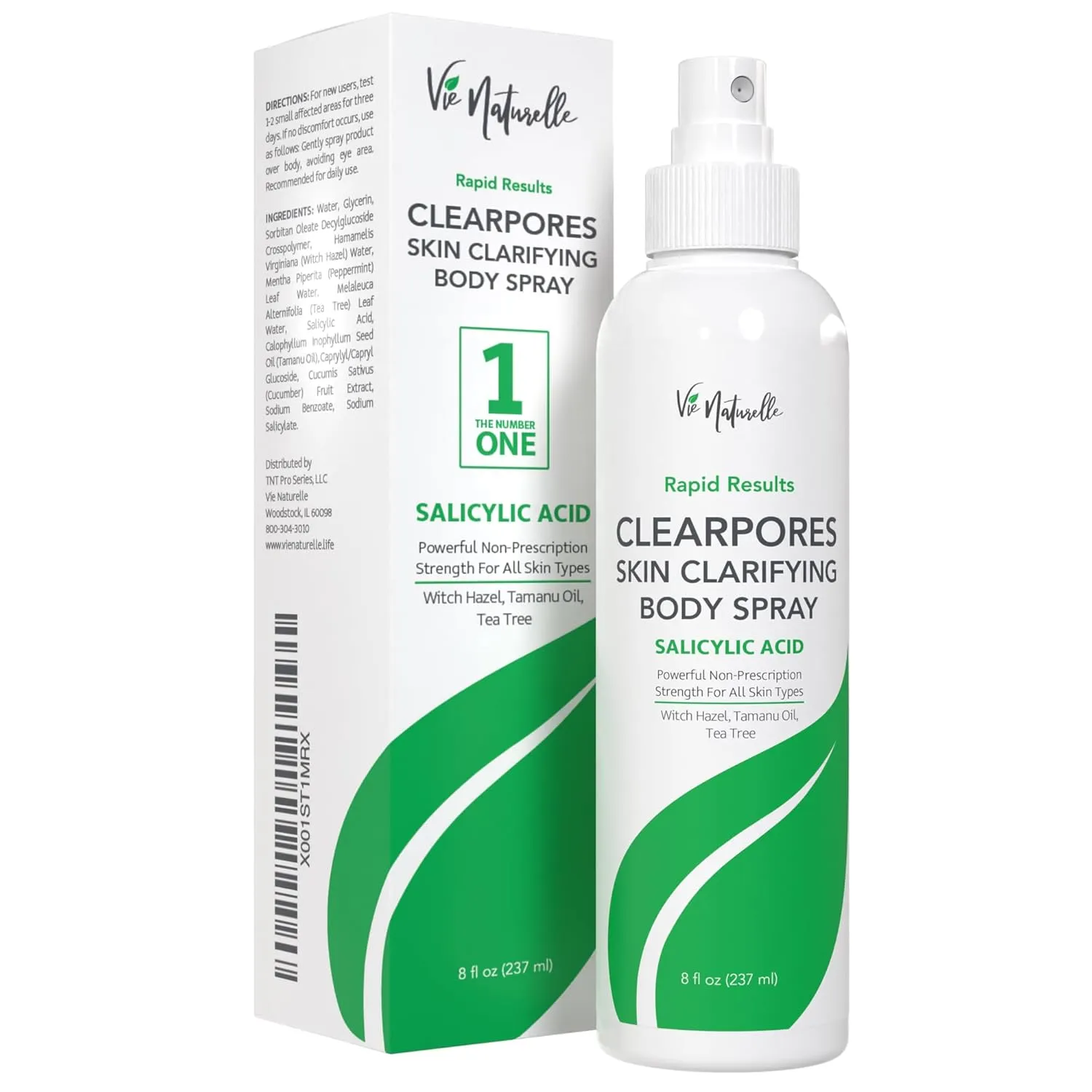 Face, Body Acne Spray - Salicylic Acid - Butt, Back Acne Treatment - Cystic Hormonal Acne Treatment, Body, Chest Spray