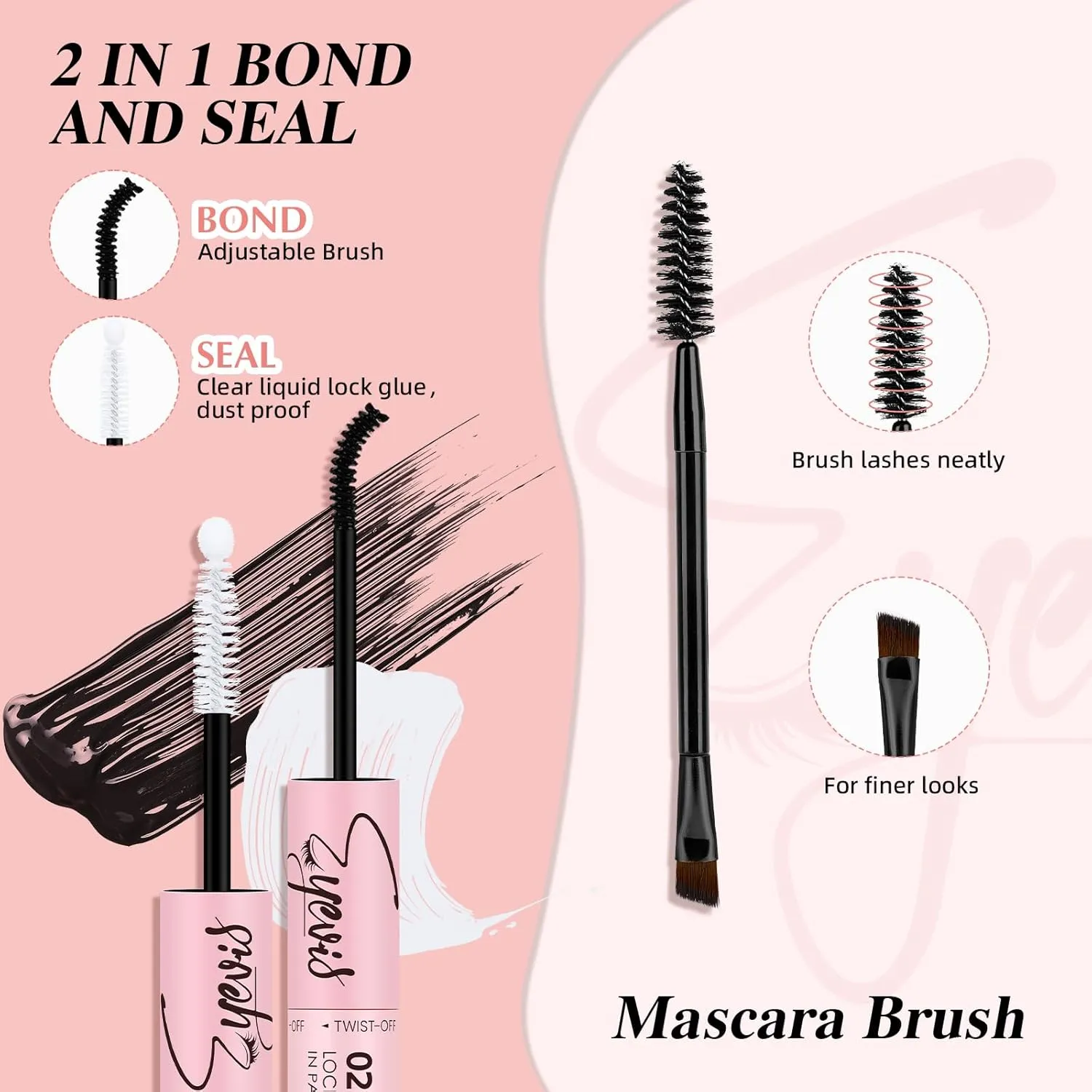 Fairy Lash Clusters Kit 144PCS Ultra-Thin Invisible Band Lash Extension Kit 8-18mm Manga Eyelash Extension Kit C Curl Lash Clusters Wet-Look Anime DIY at Home （Fairy Kit,8-18mm）