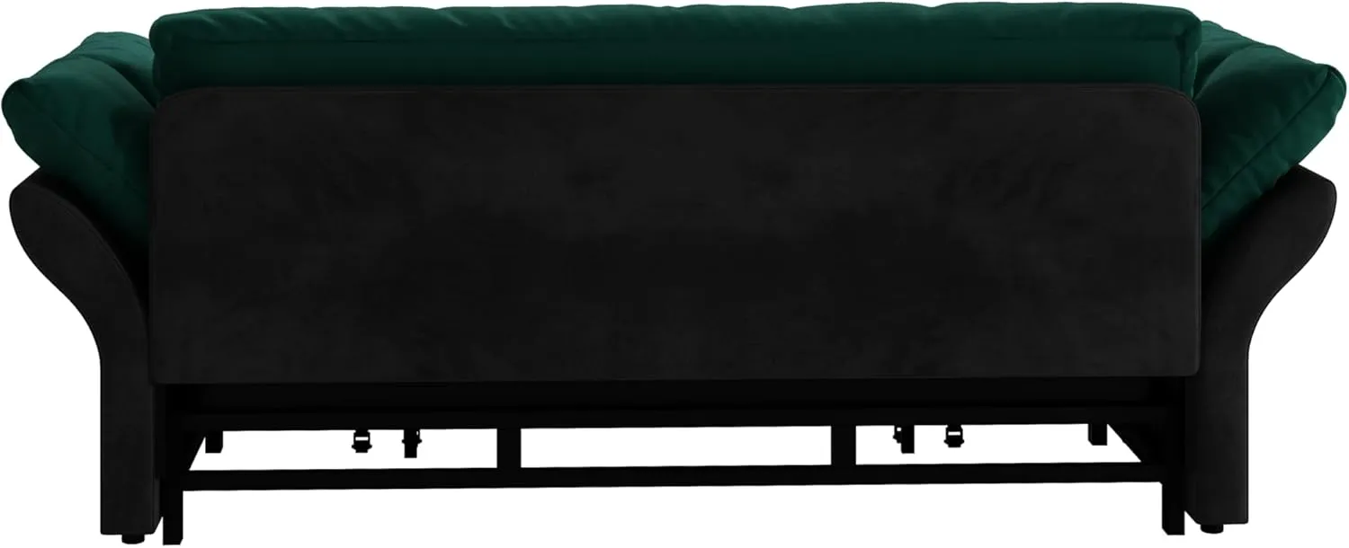 FANYE 74.8" W Living Room Queen Size Sofabed 3 in 1 Convertible Sleeper Sofa Lounge Chaise Daybed, Oversized Loveseat Sofa&Couch W/Pull Out Sleep Couch Bed and Pillow Armrests for Home Apartment
