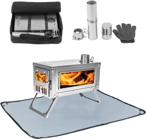 FIREHIKING Titanium Stove with Fire Pit Mat