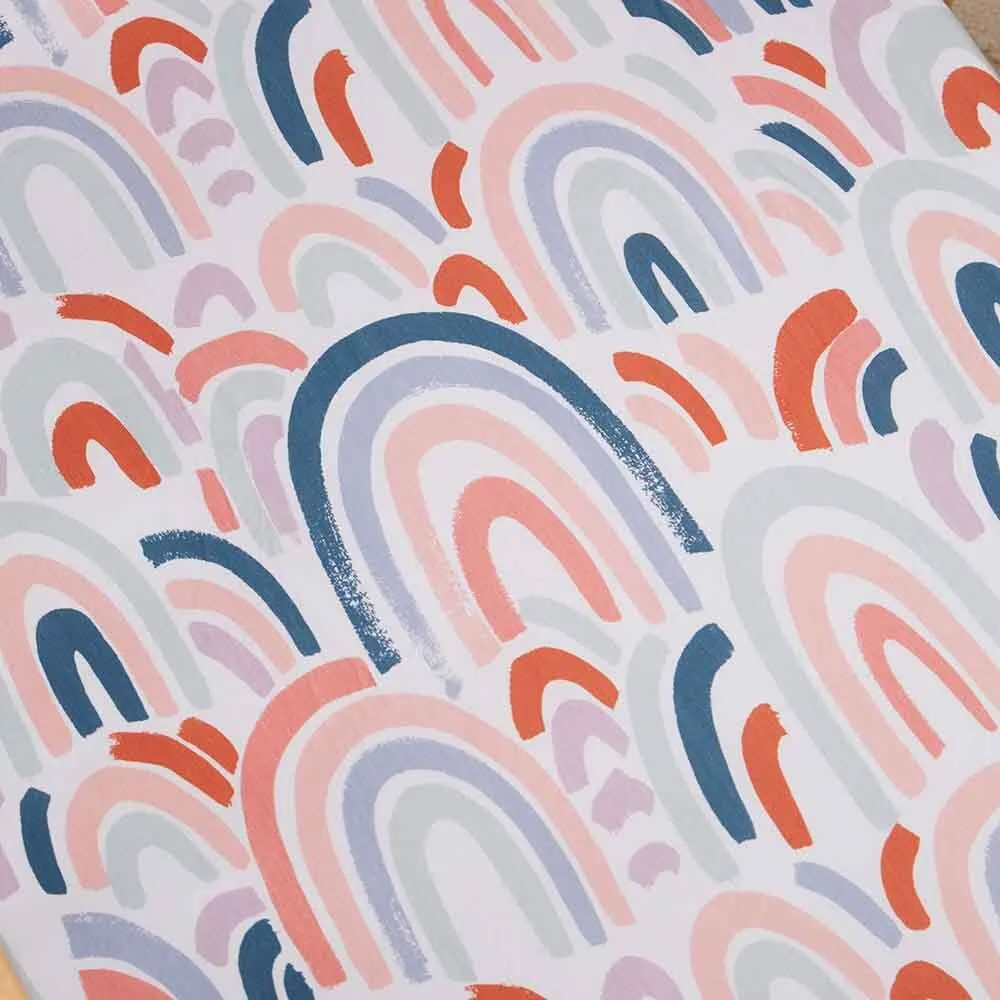 Fitted Cot Sheet Rainbow Baby