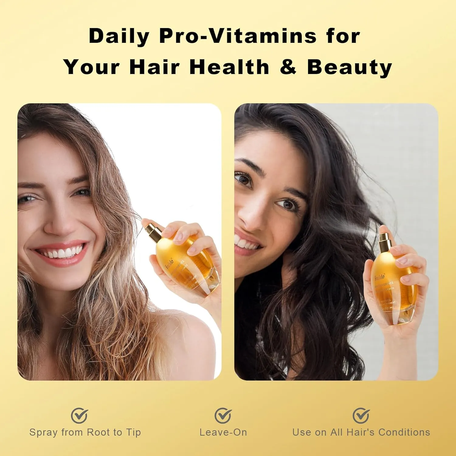 Floral Hair Perfume, Delicate Hair Fragrance with Vitamin Essence B5, Natural Hair Perfume Oil for Damaged Hair, Leave-In Nourishes and Moisturizes Hair Shine Spray, 2.5Fl Oz (75ML) (Floral)