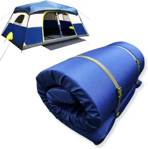 Foamma 5" x 48" x 75" High Density Roll-Up Camping Mattress with Water Resistant zipper cover, Foldable and Portable for Camping, RV Bunk, Tent, Guest Bed, Outdoor and Dorm, CertiPUR-US Certified Foam