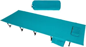 Foldable Camping Cot Sleeping Cot Sturdy with Carry Bag Single Outdoor Bed Camp Bed for Hiking Home Backpacking Adults Travel, Blue