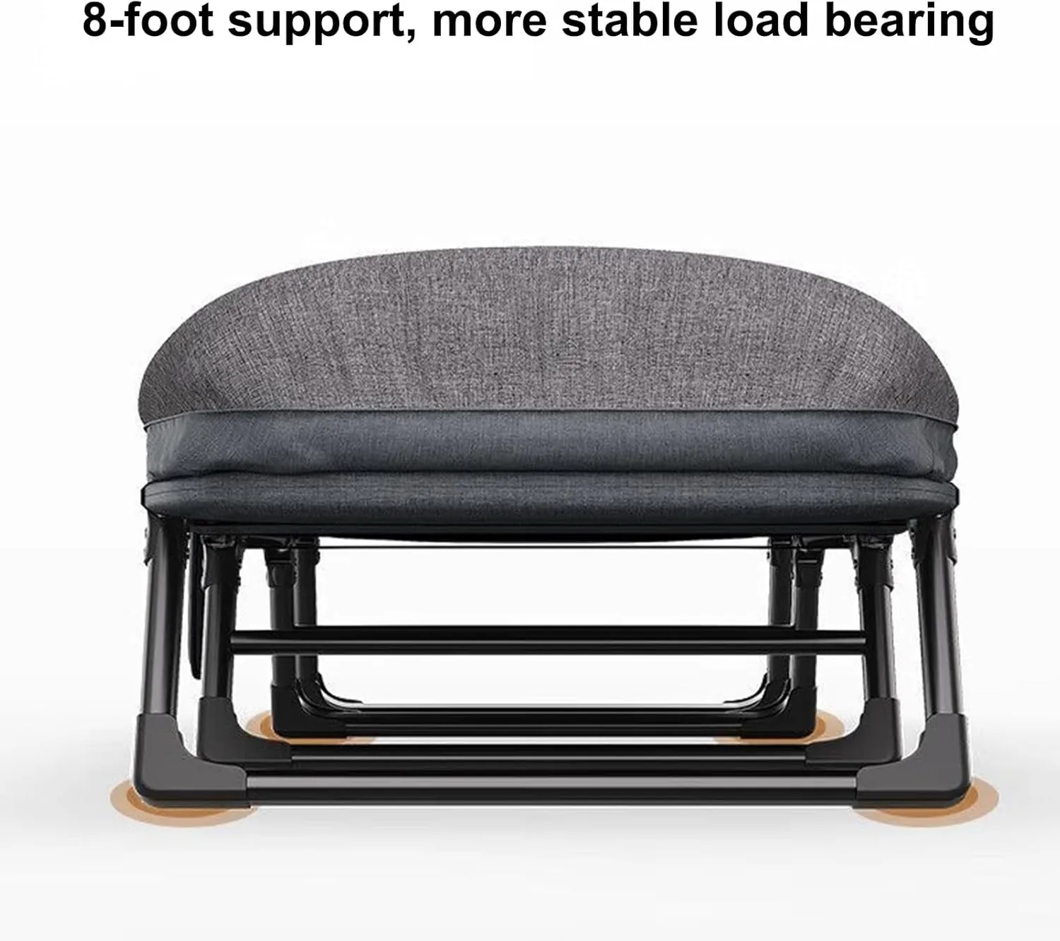 Foldable Metal Bed with Mattress - Multifunctional Single Folding Cot, Adjustable Backrest (6 Positions), Heavy-Duty Load Capacity, Perfect for Office & Guest Use (190x66x35cm)
