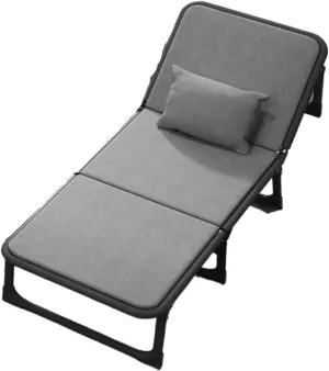 Foldable Single Recliner with Chair Base and Frame Office and Home Use Beds Furniture Folding Wall Bed Mobile