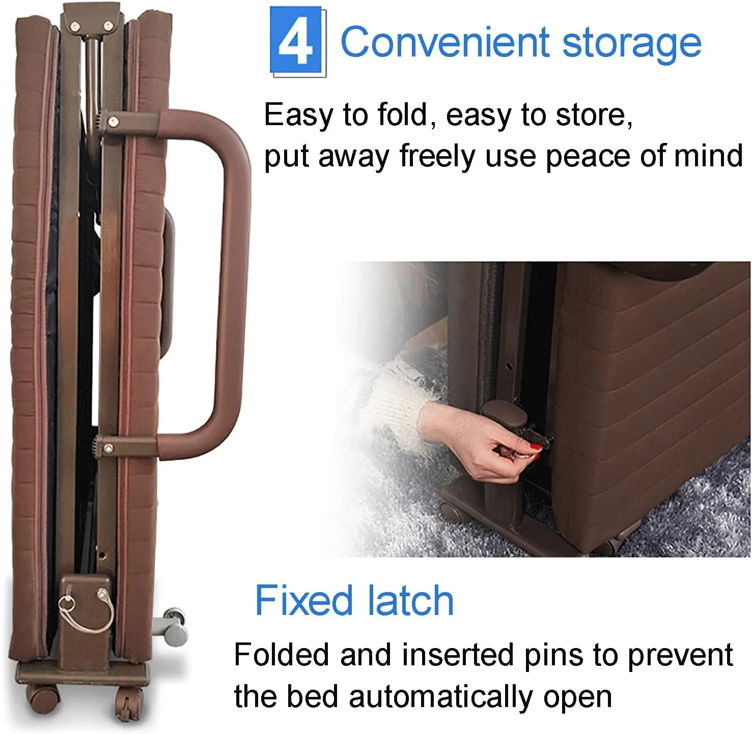 Folding Adults Camping Cot, Heavy Duty Sleeping Cots with Carry Bag, Portable Travel Camp Cots for Home with Armrests and Side Organizer Pockets, 200KG Max Load, 6-Speed Adjustment (Color : Reddi