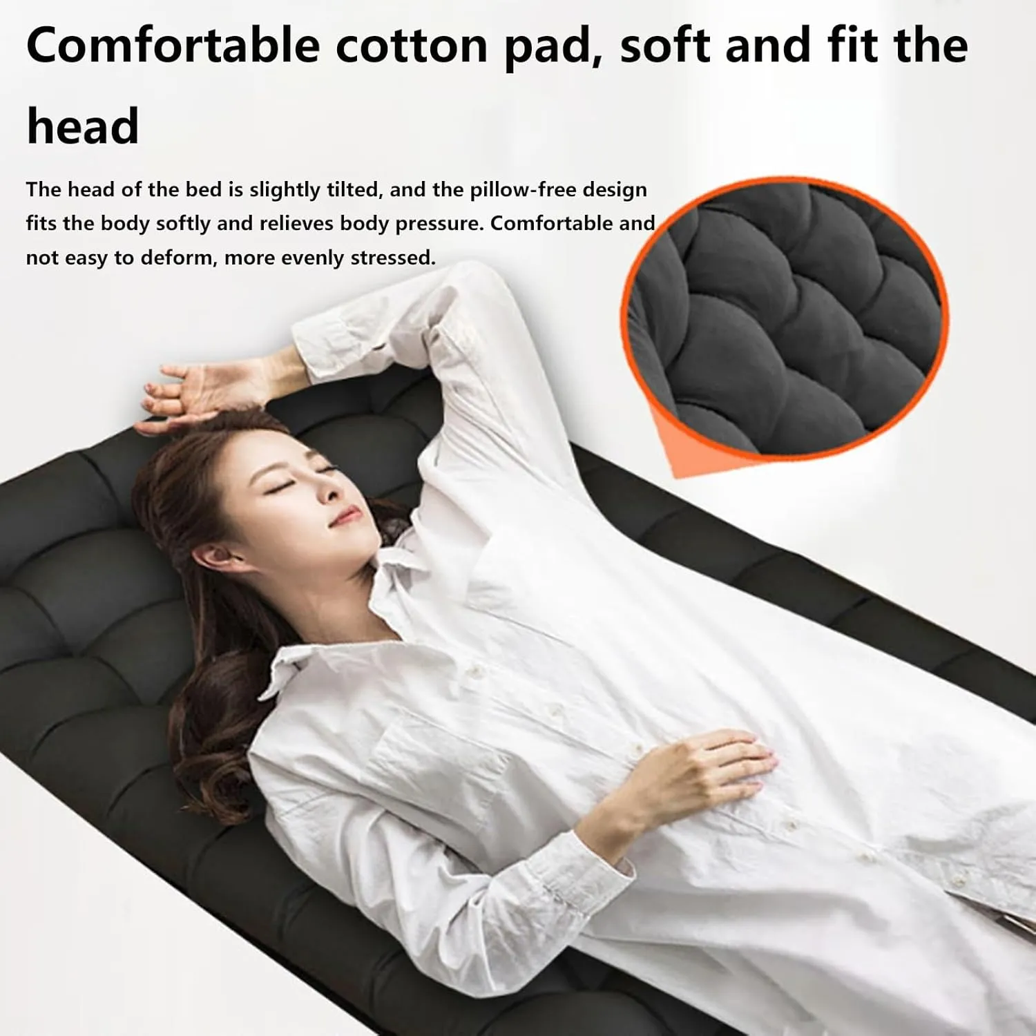 Folding Bed Cot with Mattress, Camping Cots for Sleeping Comfortable Guest Bed for Adults 600D Oxford Portable Folding Outdoor Cots for Office/Home Nap/Outdoor Travel(190 * 68