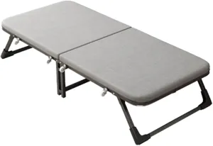 Folding Bed with Latex Pad, Portable Foldable Fold Up Camping Cot for Adults Space-Saving Guest Bed with Sturdy Metal Frame On Wheels for Office Bedroom Hospital Nursing(182 * 70 * 35cm)