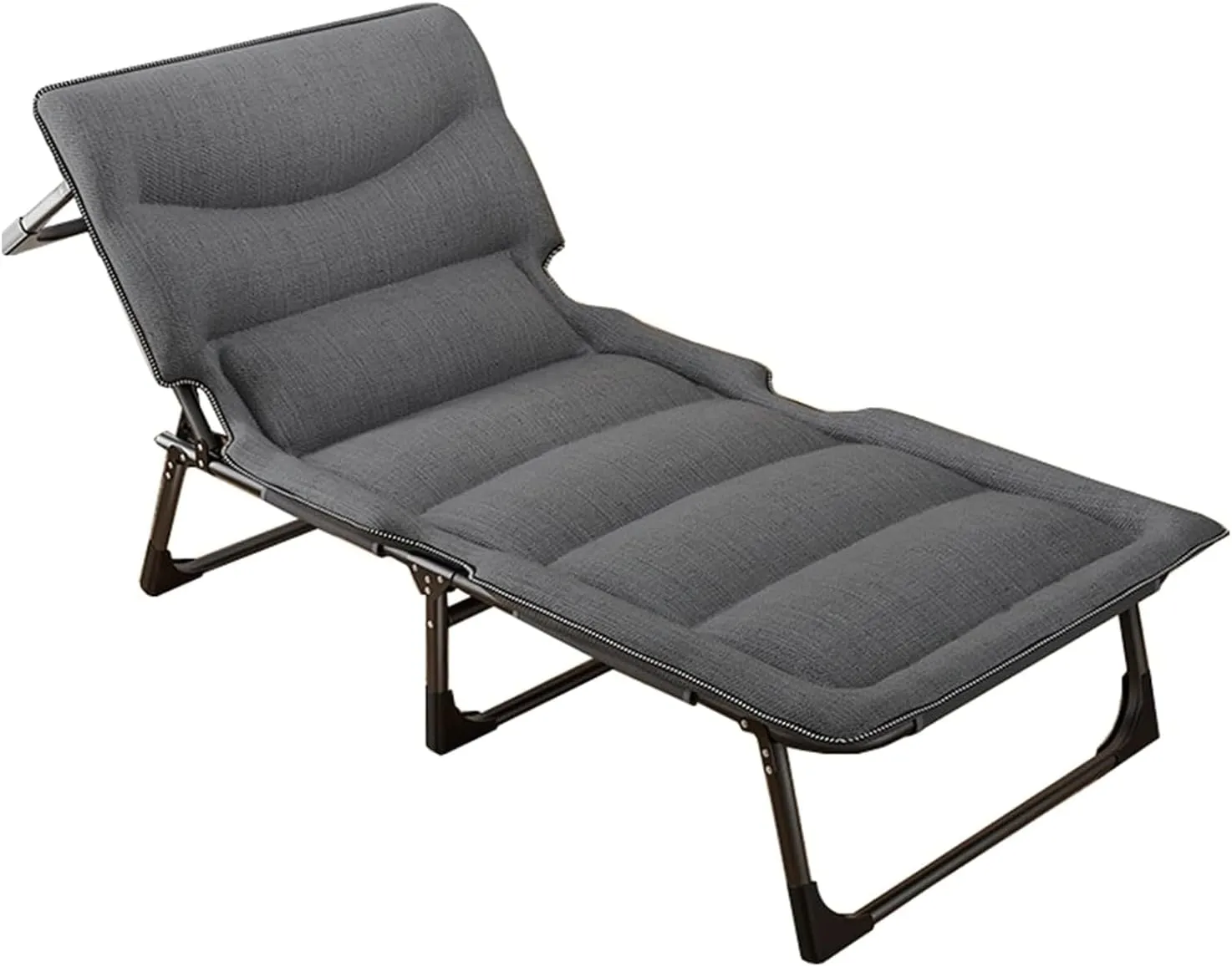 Folding Camping Cot Adjustable 4-Position Backrest Cots for Camping Load 150kg Camping Cots Portable Camping Cots for Adults