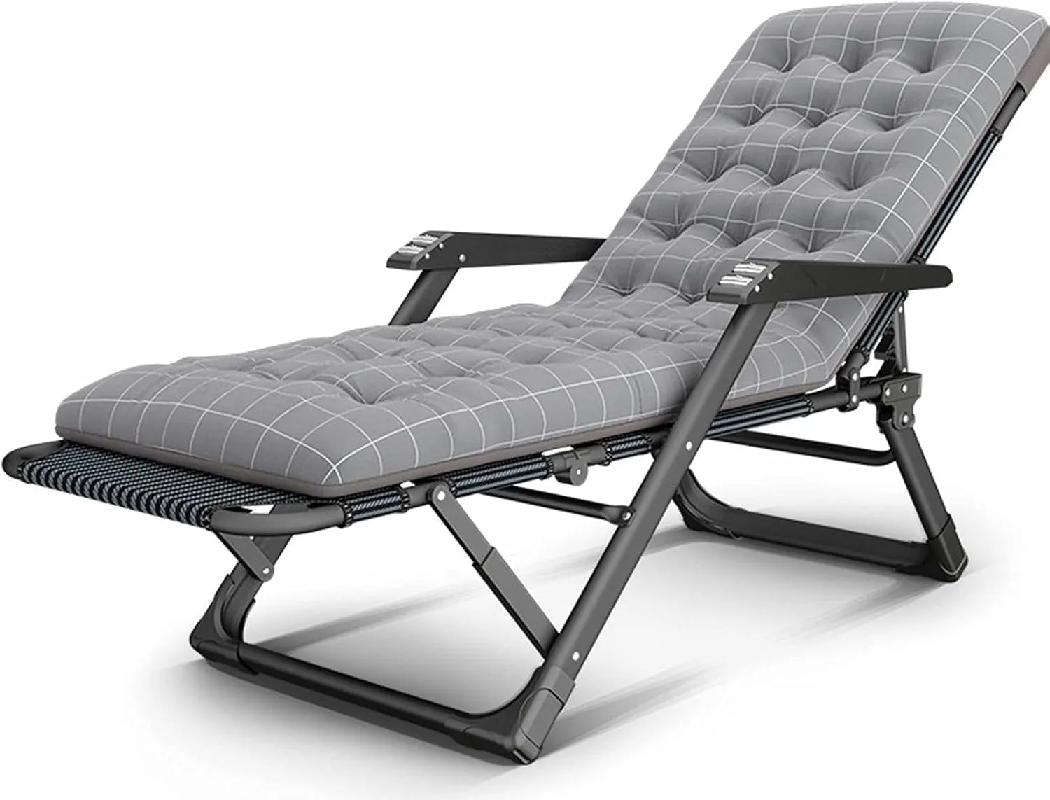 Folding Camping Cot for Adult, Adjustable Folding Reclining Lounger Beach Bed Cots, Portable Lightweight Outdoor Sleeping Bed, Heavy Duty Sleeping Cots for Traveling
