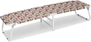 Folding Camping Cot, Portable and Lightweight Sleeping Bed with Storage Bag for Outdoor Traveling Hiking Guest Bed, Camouflage