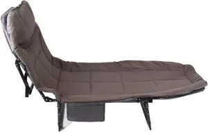Folding Camping Cot - Portable Outdoor Bed with Adjustable Backrest for Camping, Beach, and Emergency Use, Compact Alloy Steel Frame for Adults