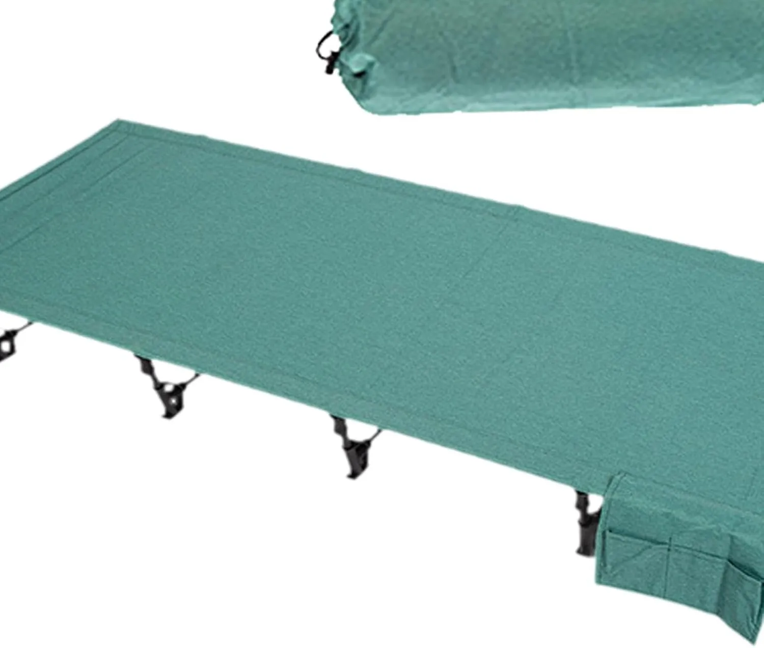 Folding Camping Cot Sleeping Cot Lightweight Heavy Duty Single Sturdy Outdoor Bed Camp Bed for Mountaineering Beach RV Hiking, Green