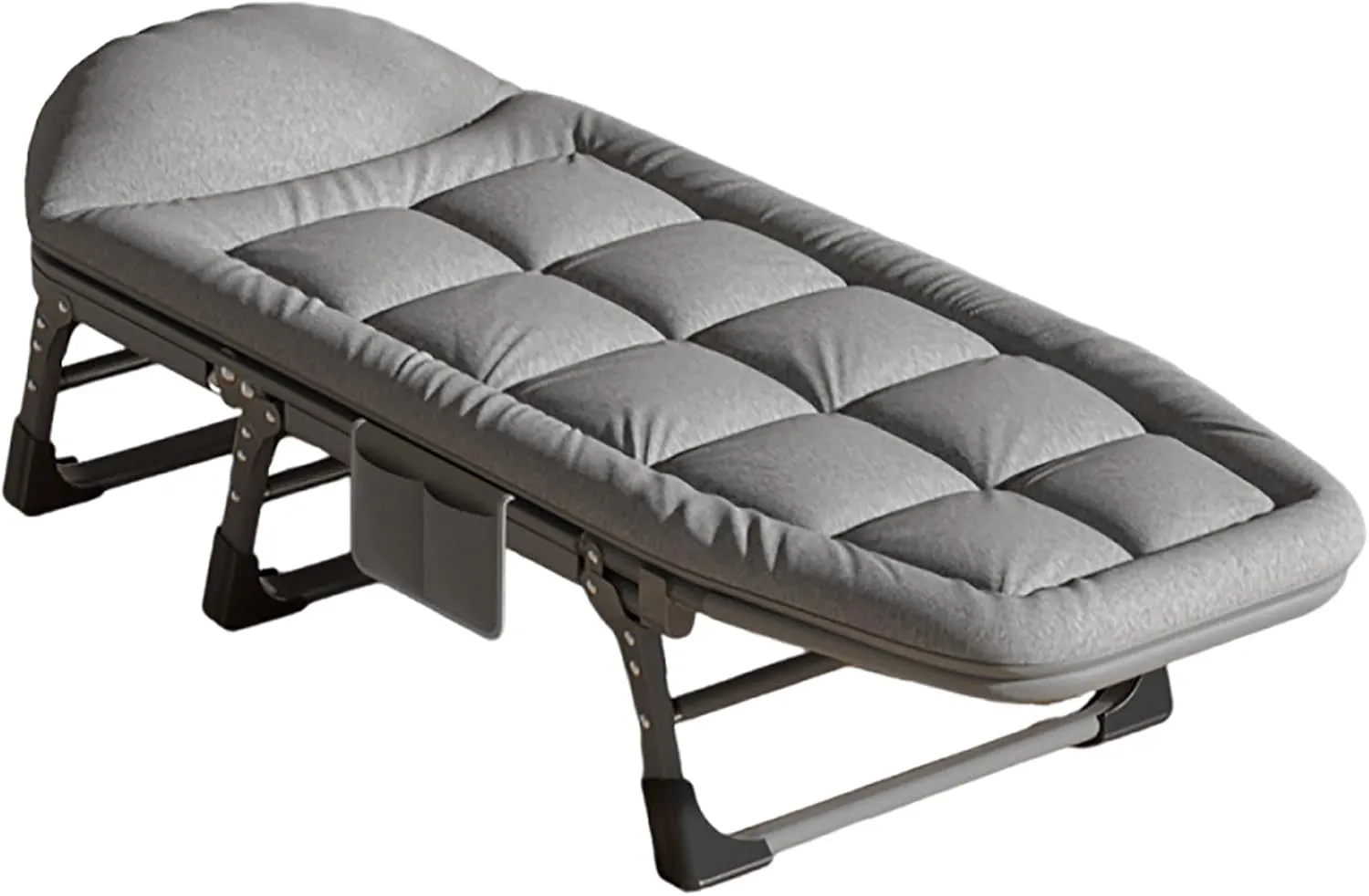Folding Camping Cot with Adjustable Backrest, Portable Outdoor Bed for Camping, Terrace and Emergency Use, Compact Sleeping Cot for Single Adults, Max Load 450 LBS(Size:L2)