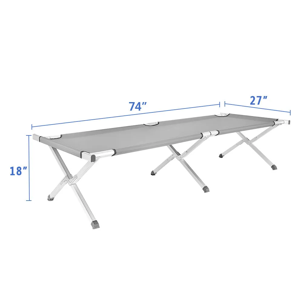 Folding Camping Cot with Carrying Bags