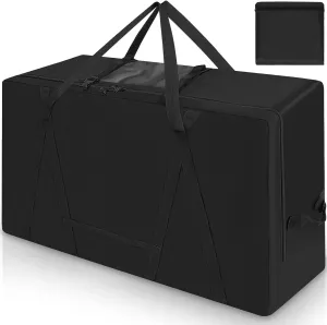 Folding Mattress Storage Bag,Trifold Memory Foam Mattress Carry Case,Portable Heavy Duty Mattress Moving Bag for Tri-Fold Guest Bed Mattress Fits 4" Narrow Twin & Cot Mattress