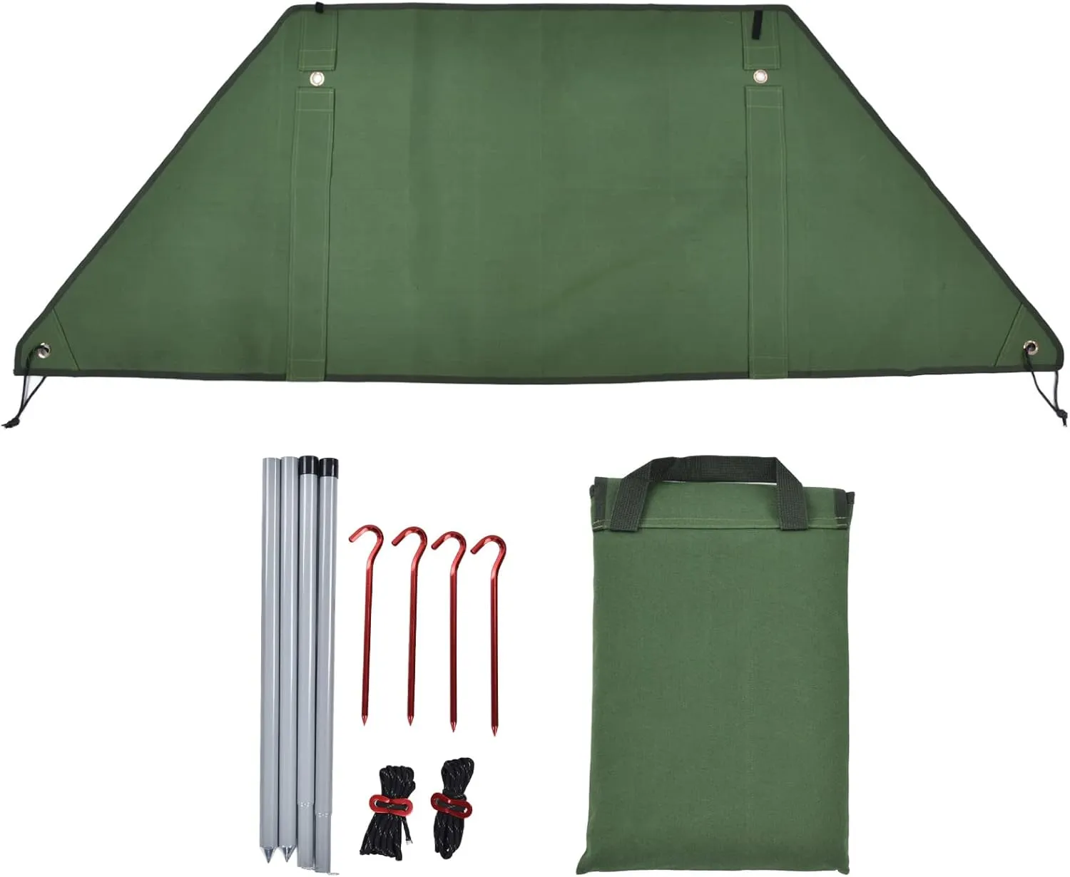 Folding Stove Windscreen with Support Rods for Camping, BBQ, Grills, and Outdoor Picnic Windbreaks
