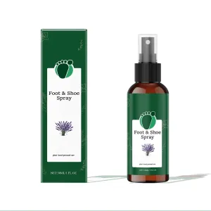 Foot Santizer Spray,FootAndShoeSpray With With Lavender Extract,Peppermint Oil,FootSpray,FootCareSpray For Repair Dry And Cracked Skin,Foot Antiperspirant Spray,Soothing,Cooling,Moisturizes