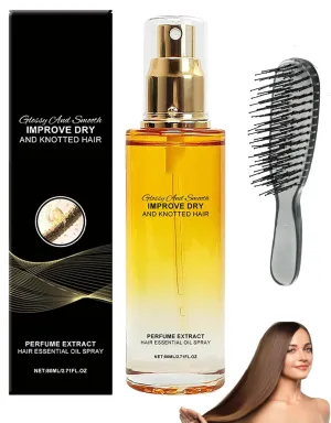For Hoegoa, For Hoegoa Conditioning Oil Spray, Deep Moisture & Shine, Lightweight & Non-greasy, Effortless Styling with Long-Lasting Fragrance, For All Hair Types (1Pcs)