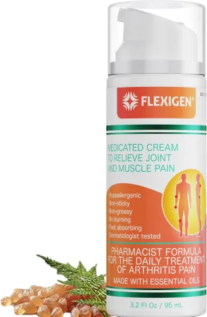 Frankincense Pain Relief Cream Lotion– 3.2 oz Spray Pump – Natural Rub for Arthritis, Menthol Therapy Joint & Muscle Pain – Cooling Formula, Pleasant Scent – Topical OTC, FSA/HSA Eligible