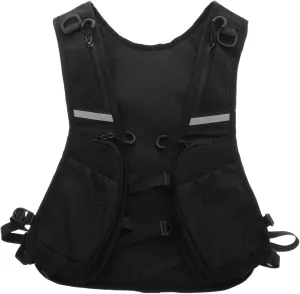 FRCOLOR Reflective Running Vest Lightweight Sports Chest Bag for Men High Visibility Cycling Pack Outdoor Accessory Water Bottle Holder