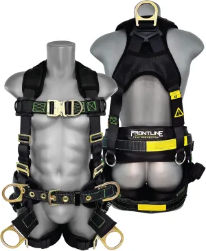 Frontline Patriot Tower Climbing Harness with Seat Sling, Airflo & Quick Connect Buckles | Made in USA | 5 Points of Adjustability | Breathable & Comfortable | OSHA & ANSI Complaint