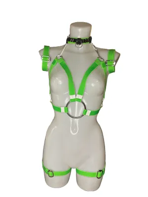 FULL SET - NEON GREEN  Fits S/M/L Sizes 10/12-  Adjustable SAMPLE- UV