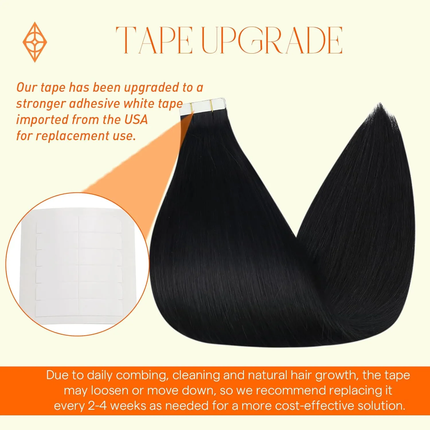 Full Shine Invisible Tape In Hair Extensions Color 1 Jet Black Tape In Hair Extensions Human Hair 16Inch Double Sided Tape Ins Extensions 100G Natural Real Hair Extension Real Human Hair 40Pcs