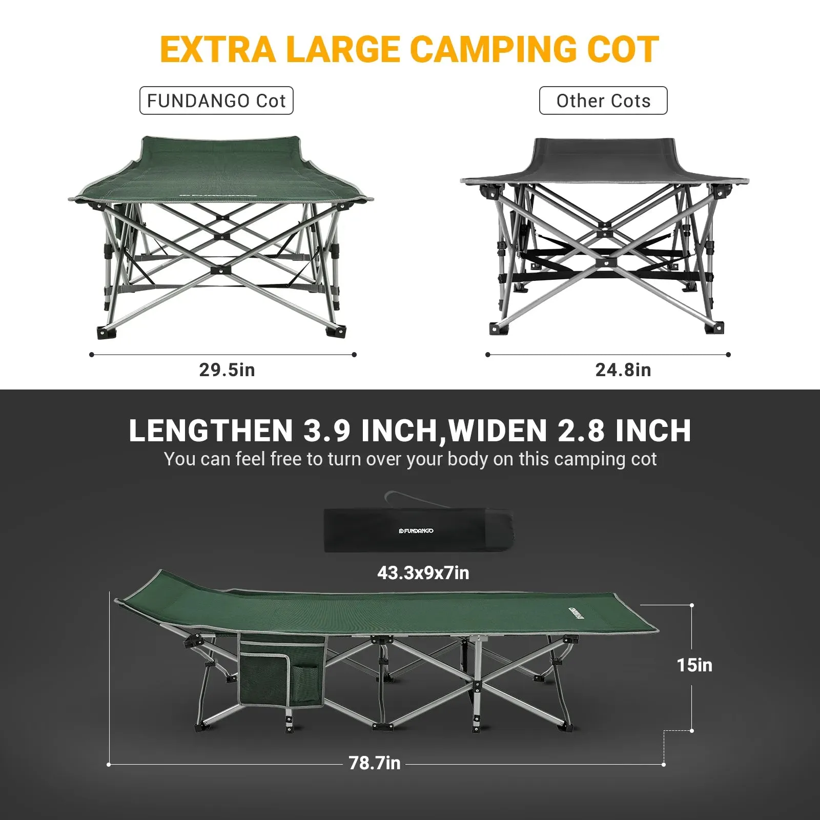 FUNDANGO Folding Cot