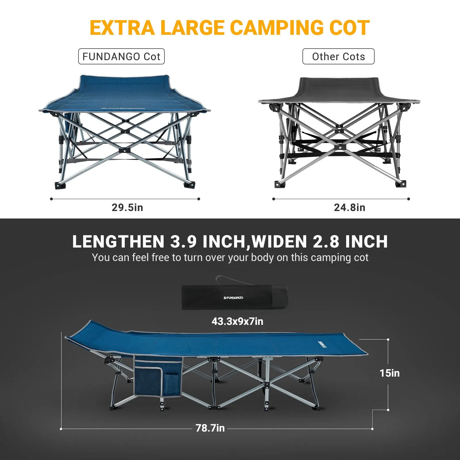 FUNDANGO Folding Cot